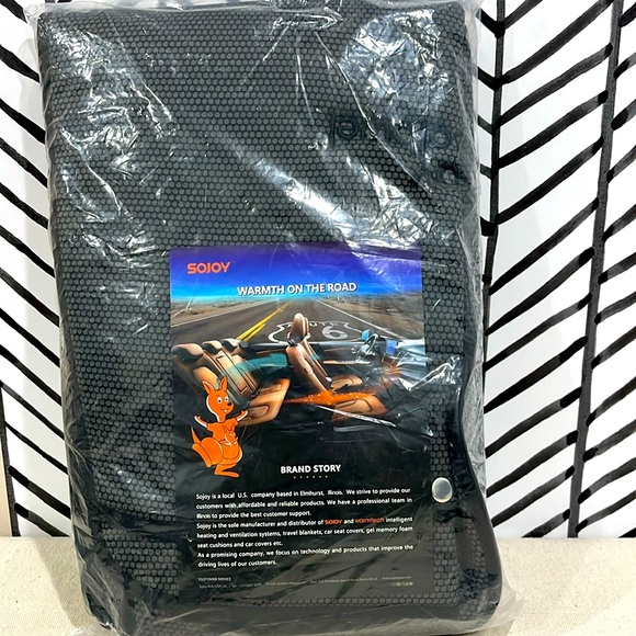 Sojoy IsoTowel Microfiber Car Seat Black Cloth Cover Quick-Dry w/ Non-Slip Back. - Picture 2 of 16